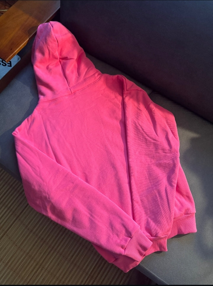 Sp5der Legacy Hoodie Pink/ White