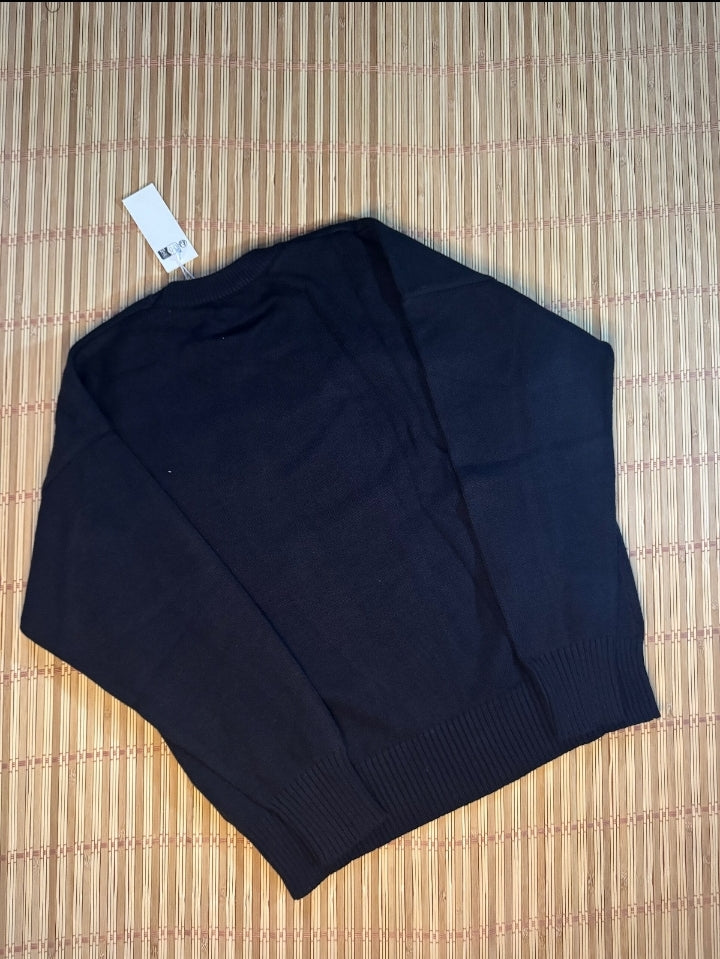 Ami París Sweater Black Red logo