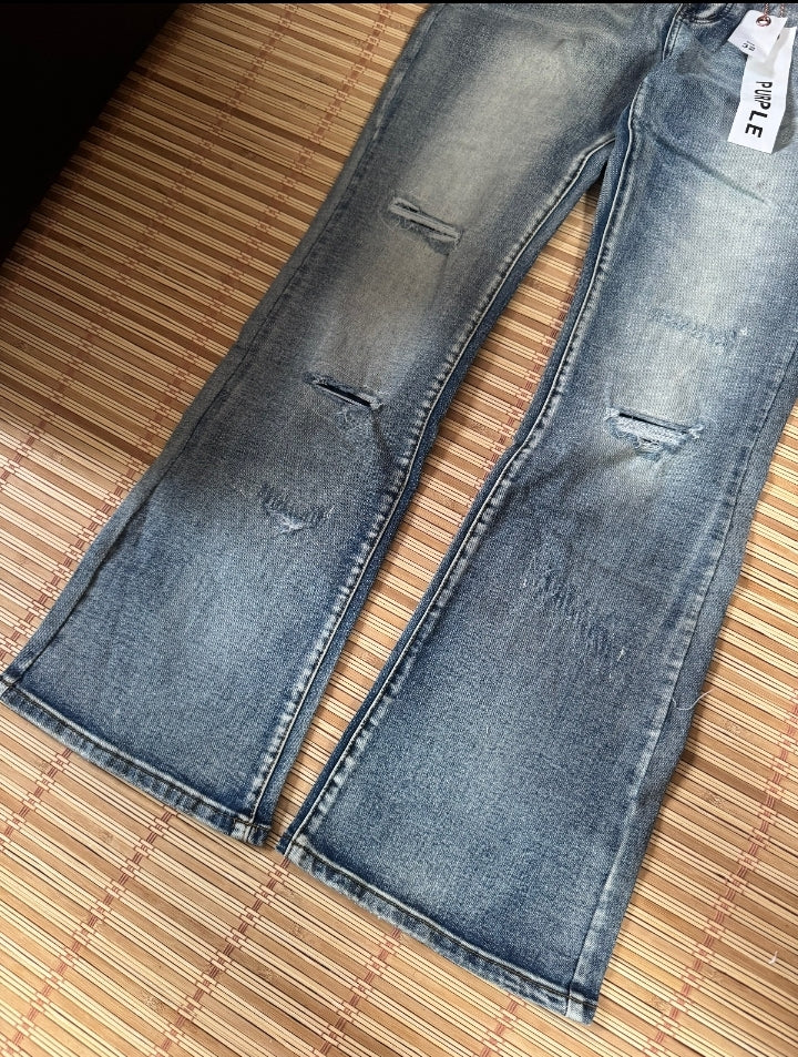 PURPLE Jeans P004 Blowout Mid Indigo Flare