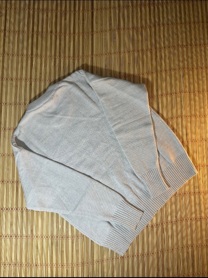 Ami Paris Grey Sweater White Logo