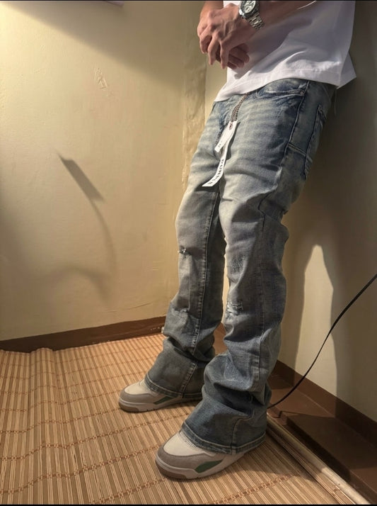 PURPLE Jeans P004 Blowout Mid Indigo Flare