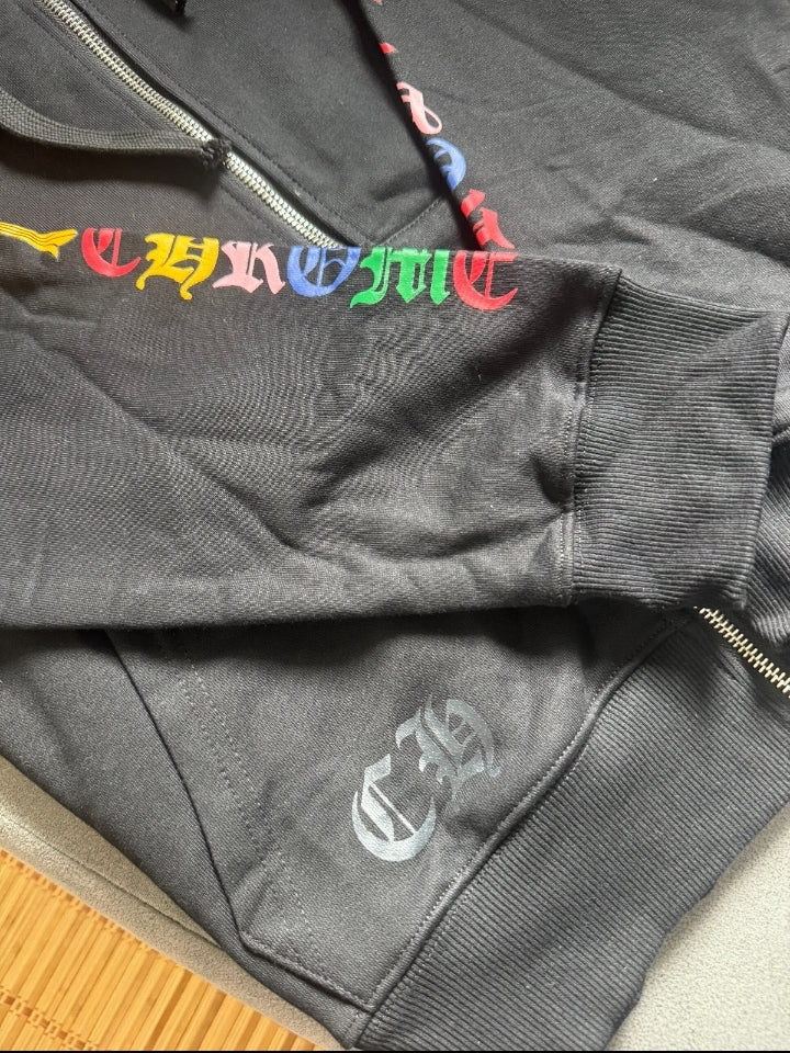CH Multi color Cross Cemetery Zip Up Hoodie