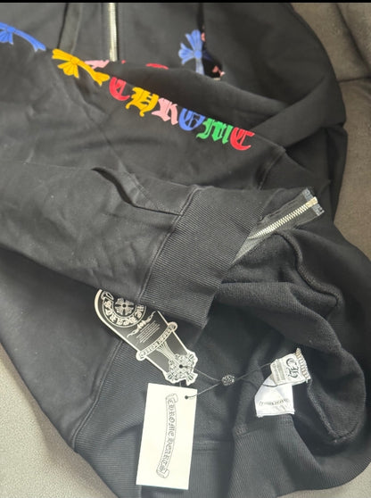 CH Multi color Cross Cemetery Zip Up Hoodie